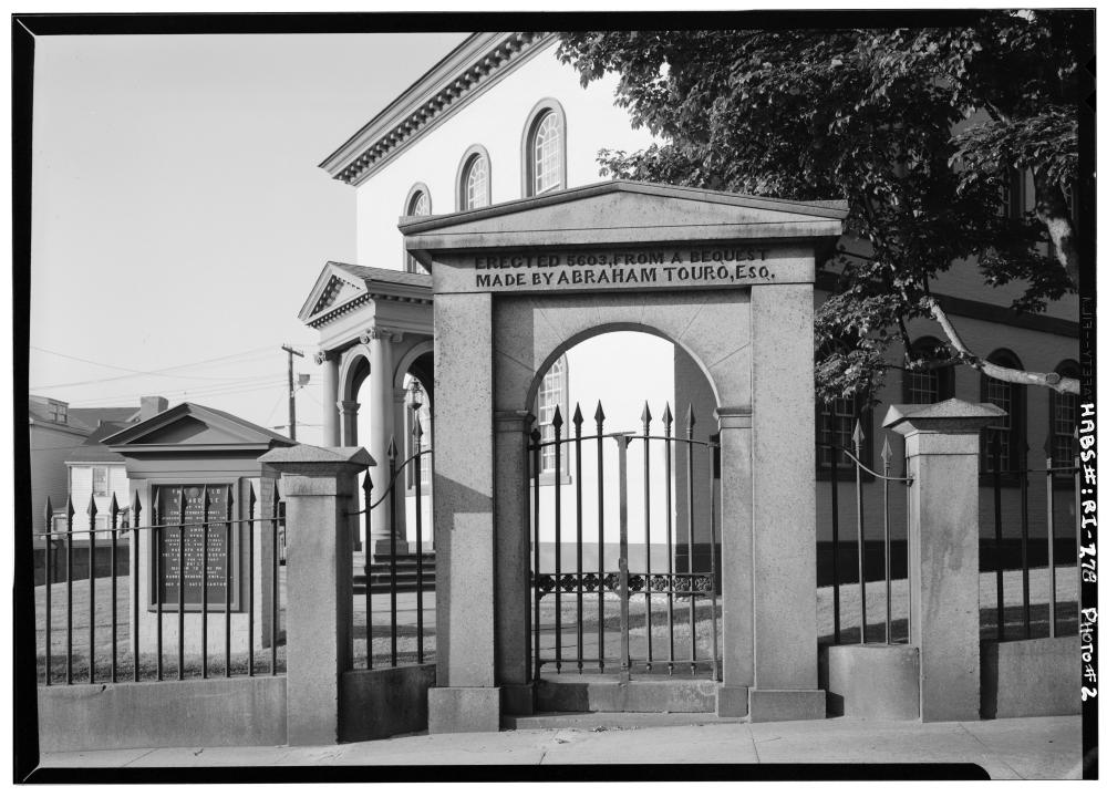 Entrance to Touro Synagogue in 1933