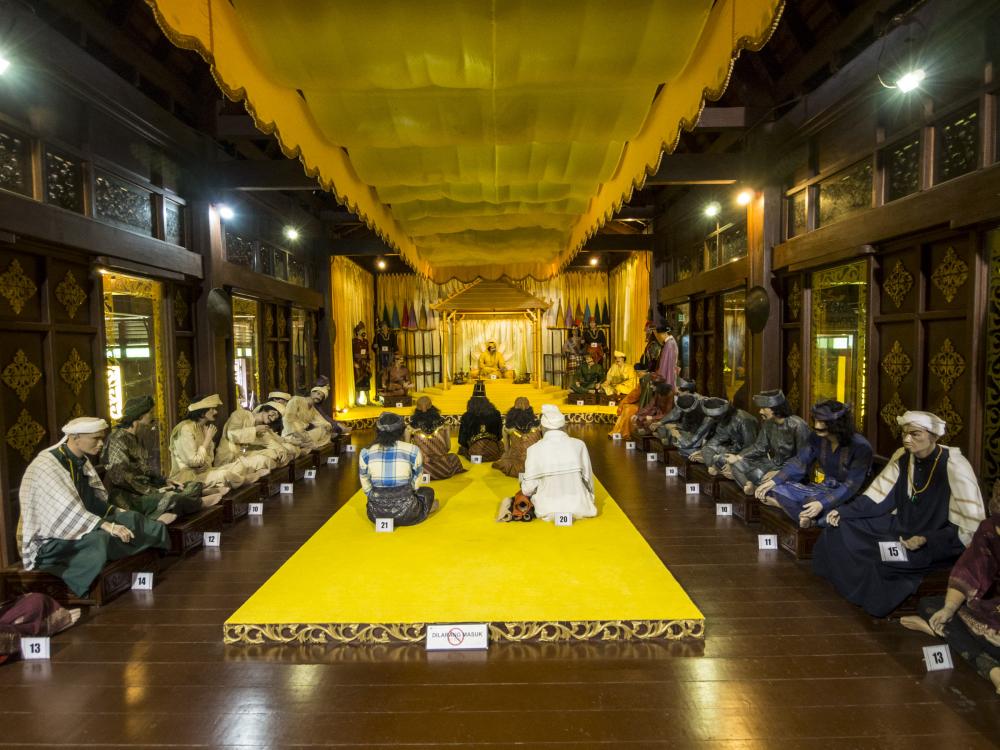 Interior of the Malacca Sultanate Palace Museum