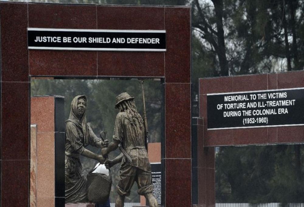 A memorial in honour of victims of torture, including Esau Khamati Oriedo, during the British colonial era.