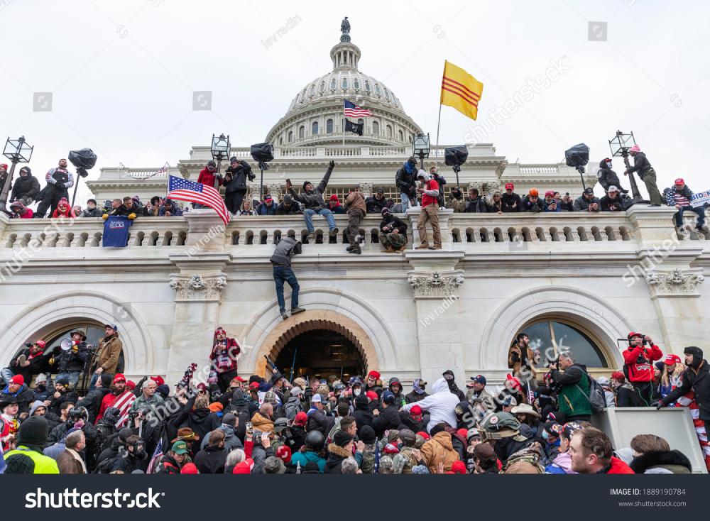 January 6, 2021: Protesters seen all over Capitol building where pro-Trump supporters riot and breached the Capitol